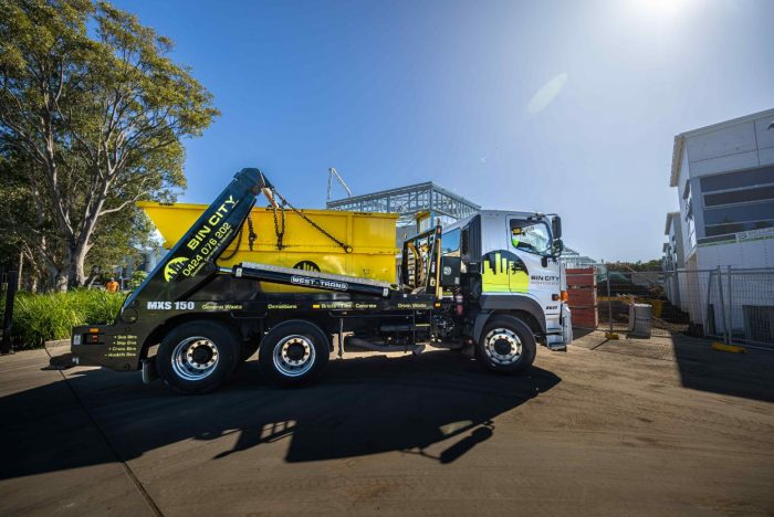 Bin City Trailer Truck — Skips for Hire in Bowral, NSW