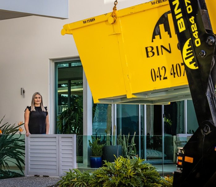 Lifting Marrel Skip Bins — Skip Bins in Shellharbour, NSW